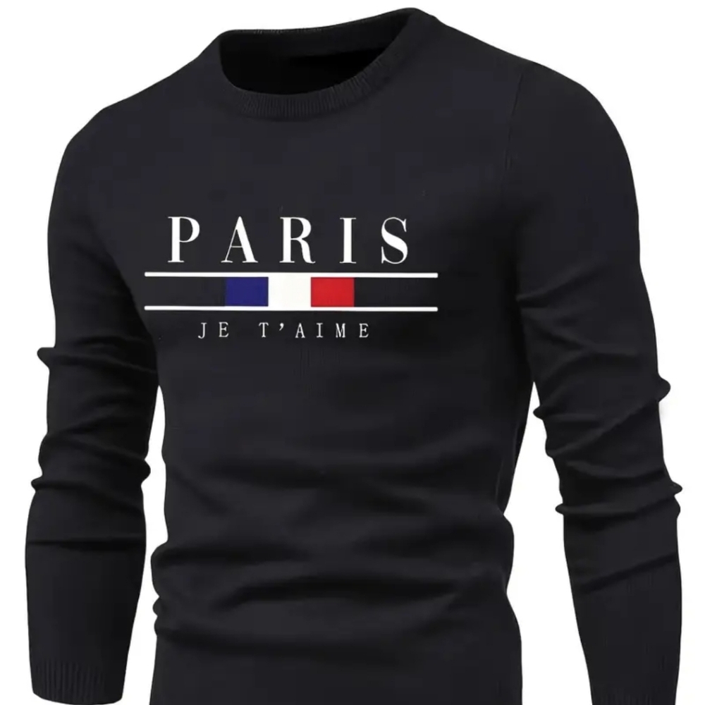 "JE T'AIME " mens crewneck Sweater